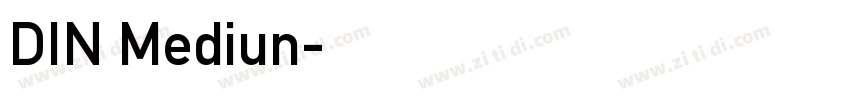 DIN Mediun字体转换